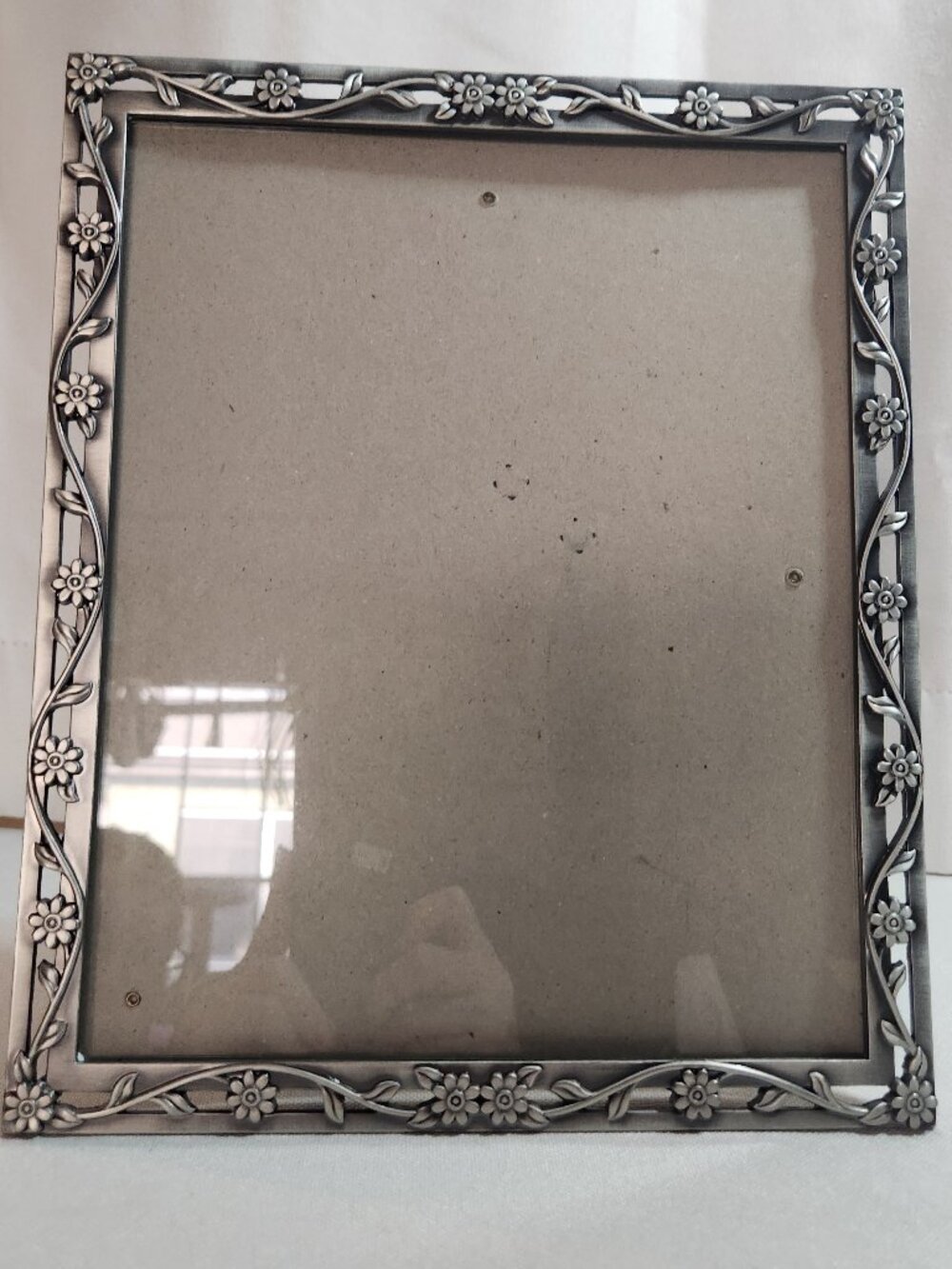 Vintage Elsa L Daisy Trail Pewter Frame 8x10 Y2K